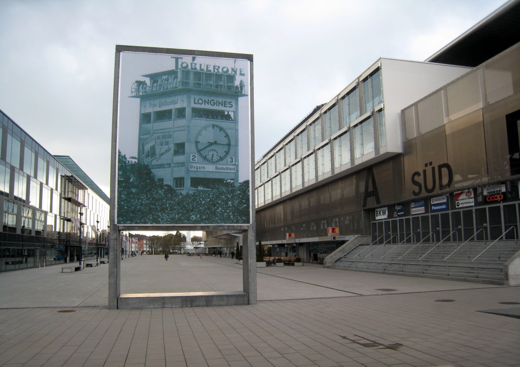 En el actual estadio Wankdorf una fotografía recuerda el Milagro de Berna.