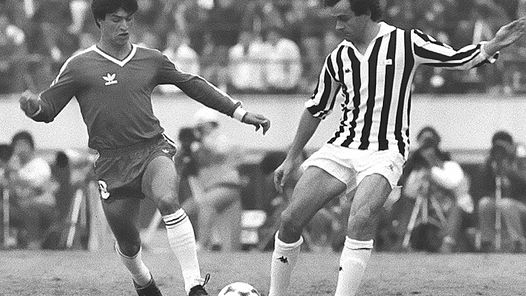 Platini en la final de la Copa Libertadores en Tokyo.