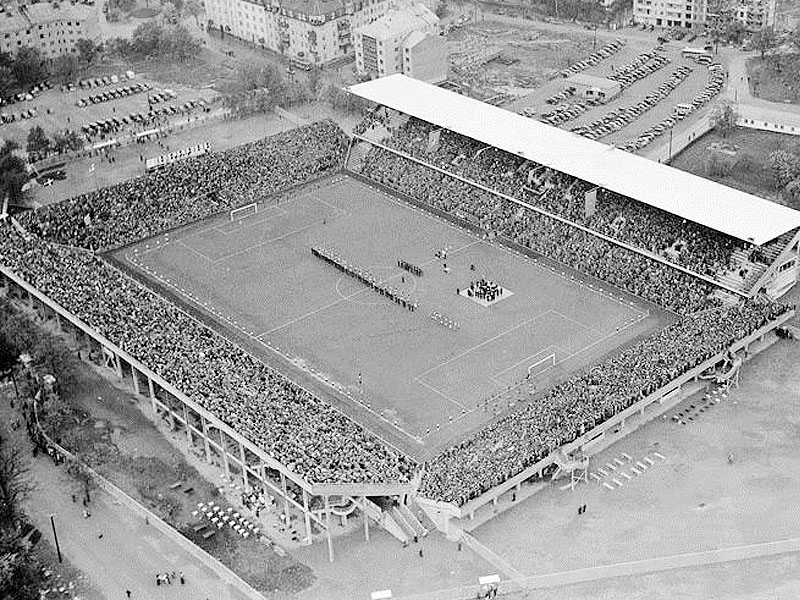 Rasunda was filled to see the final Brazil-Sweden 1958.
