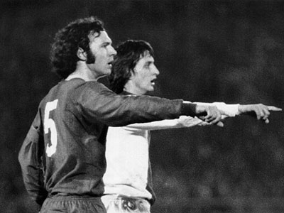 Cruyff y el Káiser, otro módelo de estilo de peinado de los 70.
