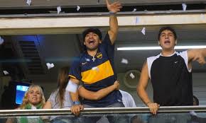 Diego Armando Maradona, es hincha reconocido de Boca 