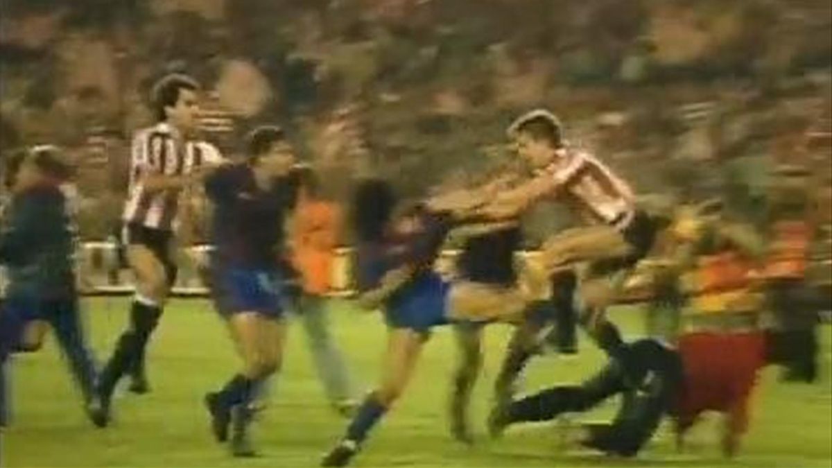 That fight in the final of the Copa de 1984