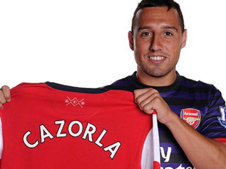 Santi Cazorla  presentado oficialmente por el Arsenal