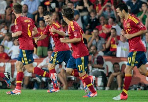 España se impone con muchas dificultades a Georgia con un gol de Soldado