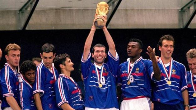 Zidane wurde in zum Weltmeister gekürt 1998