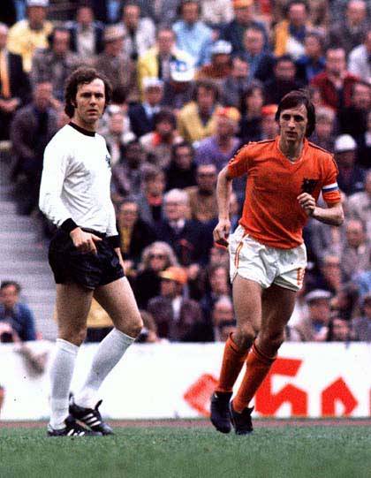 Pays-Basaule candidat éternel au mondes de la fin Beckembauer y Cruyff, las dos estrellas de la final del 74.