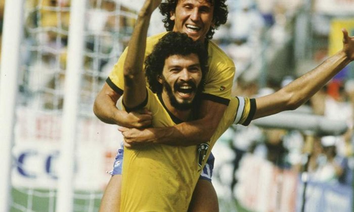 Sócrates y Zico, dos de los mejores jugadores de la historia de Brasil que curiosamente, no ganaron un Mundial.