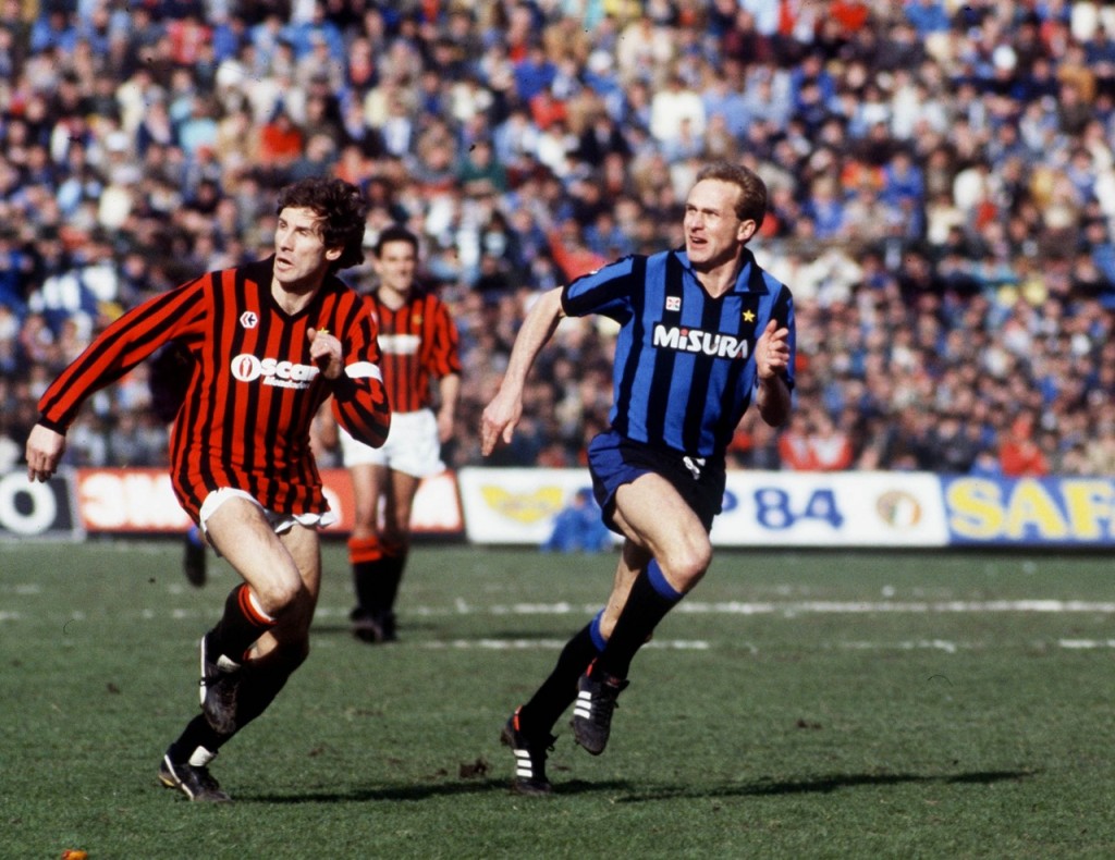 Baresi debutó muy joven con el AC Milan.