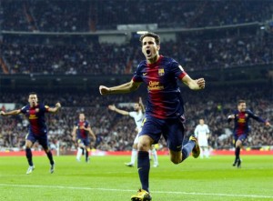 Real Madrid 1 Barcelona 1 gol de Cesc Fabregas