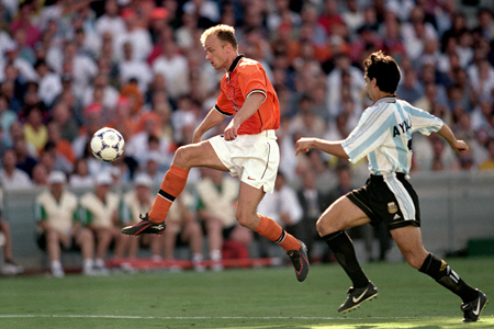 Bergkamp contra Argentina en Francia 98.