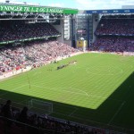 Parken Stadion can be covered in a few minutes.