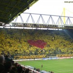 The Südtribüne is the largest standing tier Europe