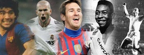 Die Spitzen bebeste Fußballspieler jemals aller Zeitenl Los diez mejores de la historia según Colgados por el Fútbol