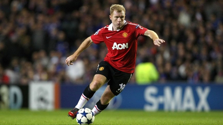 Paul Scholes, one of the best players in the history of Manchester United