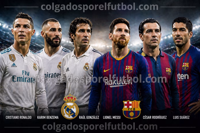 los máximos goleadores de la historia de Real Madrid y Barcelona