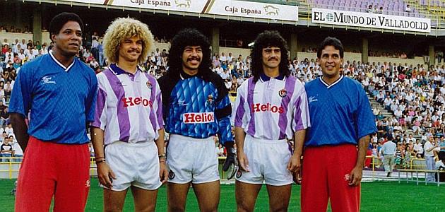 Colombian clan of Real Valladolid in 90