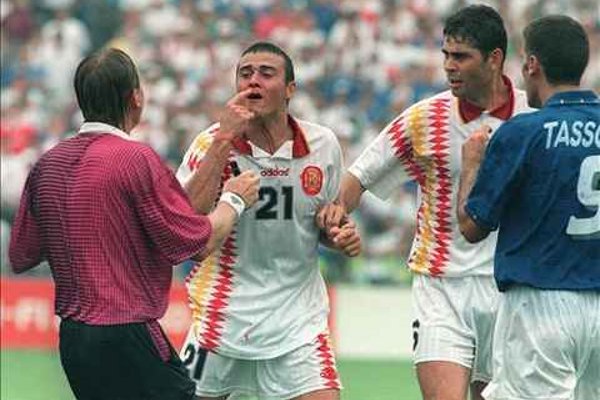 La imagen de los enfrentamientos España-Italia.