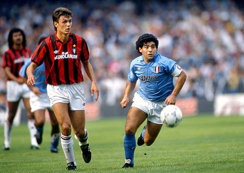 Maldini y Maradona