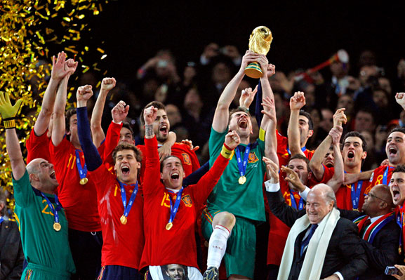 La plus grande réussite de l'Espagne à ce jour est la Coupe du monde remportée en El mayor logro de España hasta el momento es el Mundial conquistado en 2010.