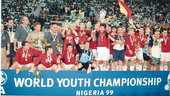 La generación de Casillas y Xavi fue campeona del Mundo en Nigeria en 1999