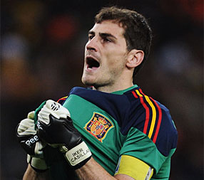 Iker Casillas la sorpresa de Del Bosque. No ha jugado prácticamente en todo el 2013