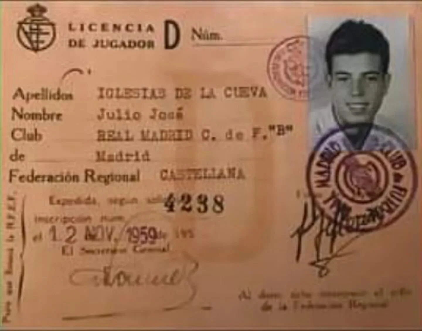 Cuando Julio Iglesias fue portero del Real Madrid 1 Julio Iglesias portero del Real Madrid