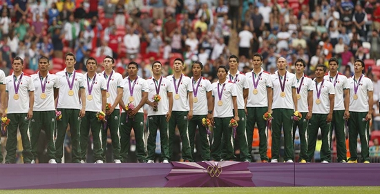 Mexico won Olympic gold in London 2012.