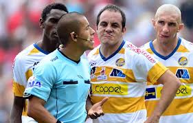 Cuauhtémoc Blanco mocked a referee in his face