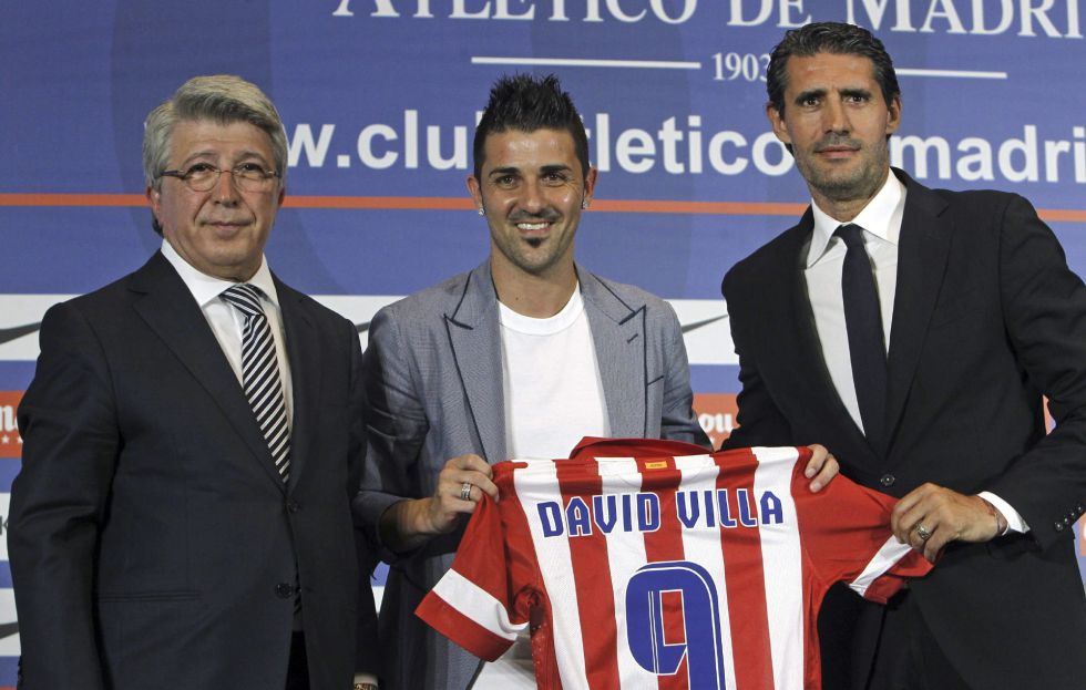 David Villa cambia el 7 por el 9 en su etapa atlética