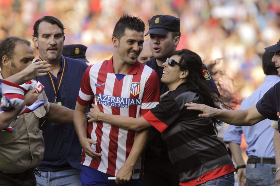 David Villa unleashes madness among athletic: First follow the presentations