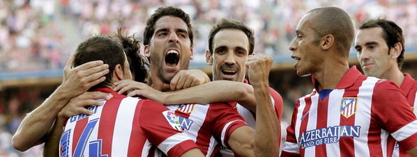 Raul Garcia scored two goals in Atletico victory.
