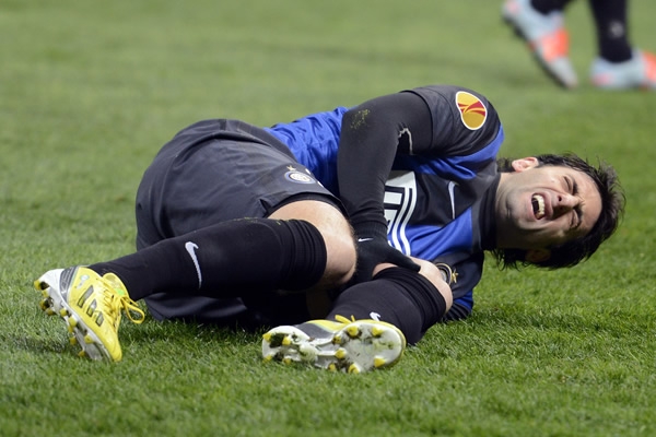 La grave lesión de Diego Milito, el goleador del Inter no ha ayudado en demasía al equipo.
