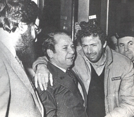 Quini tras ser liberado