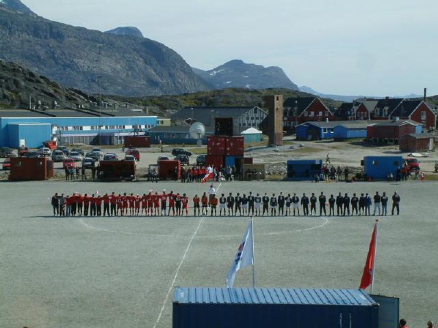 El estadio nacional de Nuuk es donde juega Groenlandia sus partidos.