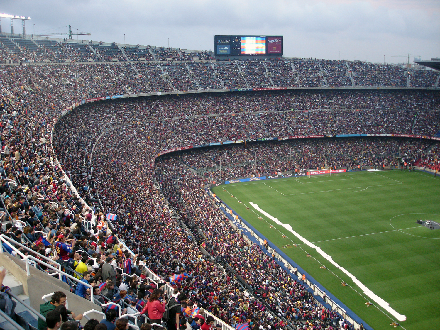 The biggest stadiums in Spain