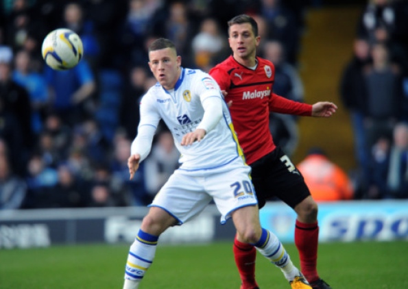Ross Barkley jugó la temporada pasada en el Leeds United.