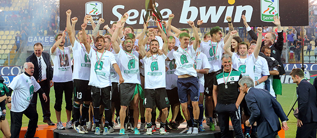 El Sassuolo ganó la Serie B el curso pasado.