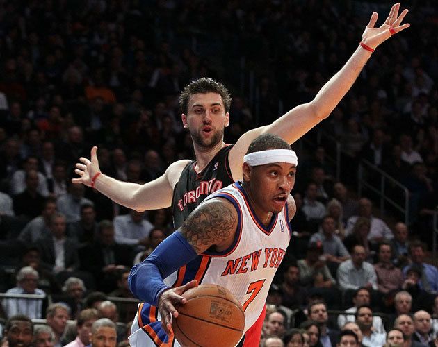 Carmelo Anthony y Andrea Bargnani compartirán vestuario en la New York.