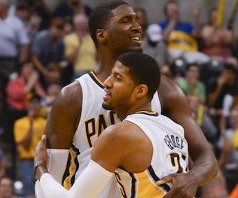  Hibbert giant will own painting in Indiana, outside the star Paul George.