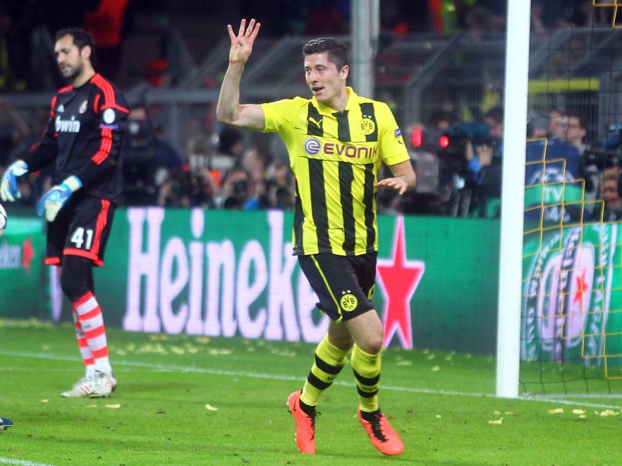 Lewandowski fue el hombre que marcó cuatro goles al Real Madrid en semifinales de la Champions.