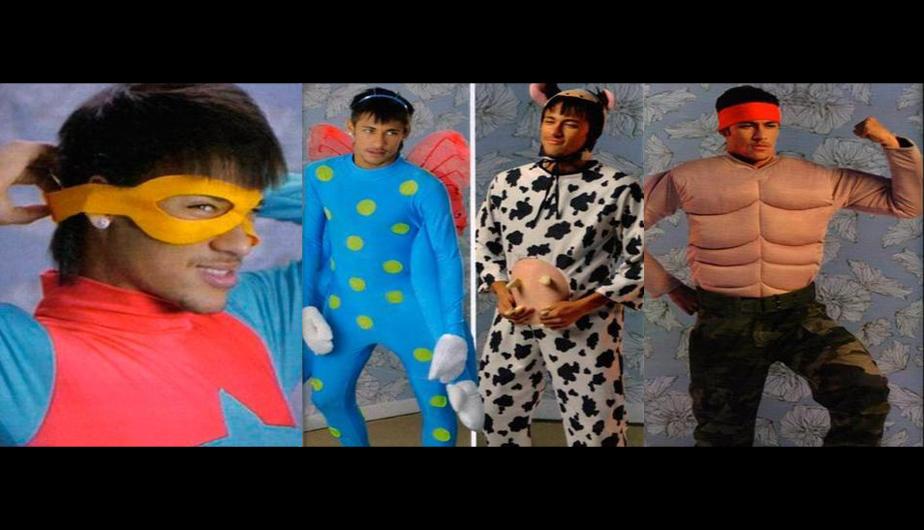 dia das Bruxasmeuma noite de terror também no futebol 3 Neymar celebraba de esta guisa Halloween en Brasil.