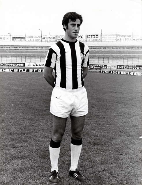 Del Bosque en su época de jugador en el Castellón.