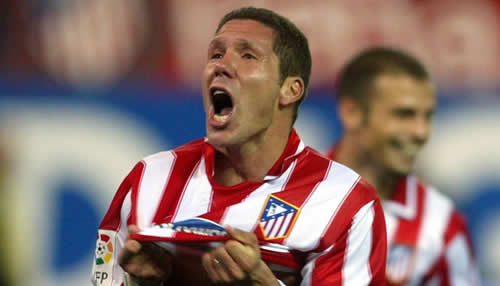 El cholo Simeone vivía los partidos y la camiseta atlética como nadie.