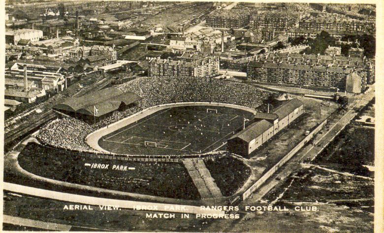 Así era Ibrox Park antaño.