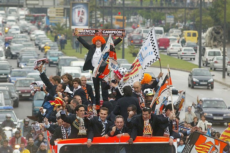 El Valencia se impuso en la Liga del 2002, dos años después ganaría la del 2004.
