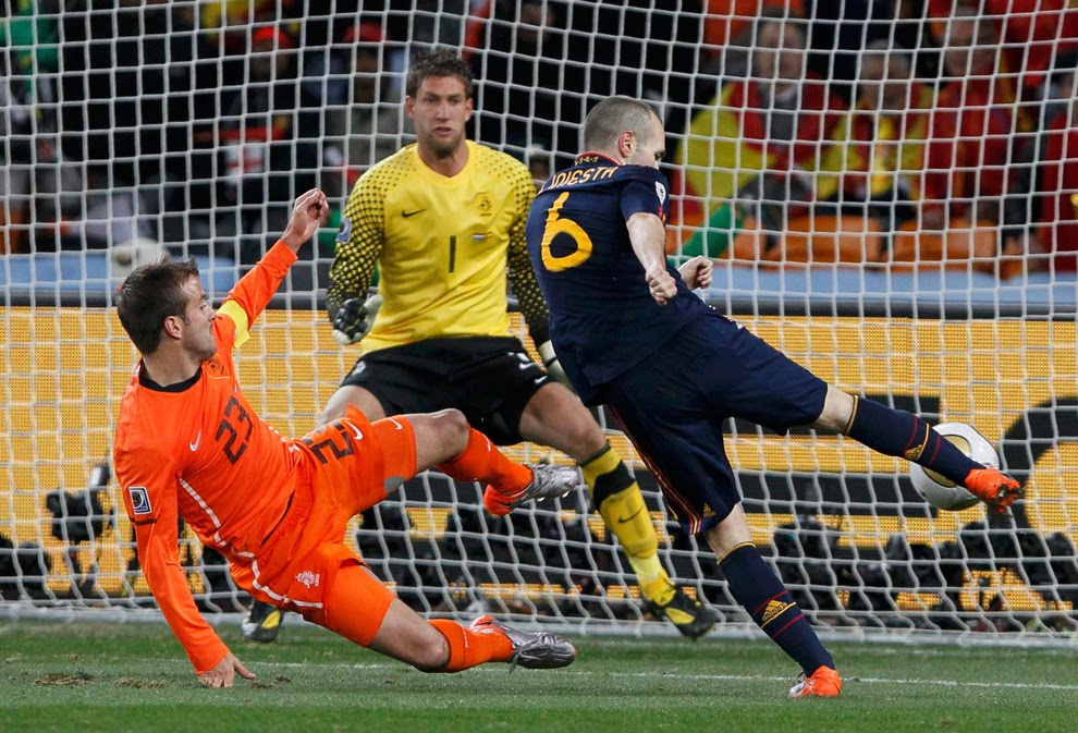 Iniesta marcó un gol que valió un Mundial en el Soccer City.