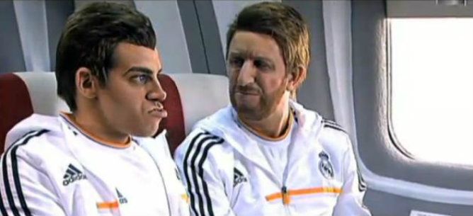 Bale y Sergio Ramos fueron parodiados, el galés fue bautizado como Forrest Gump.
