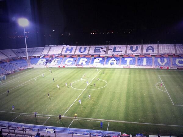 Imagen del Colombino en el Recreativo-Levante de Copa del Rey. ¿Esto es lo que quieren?