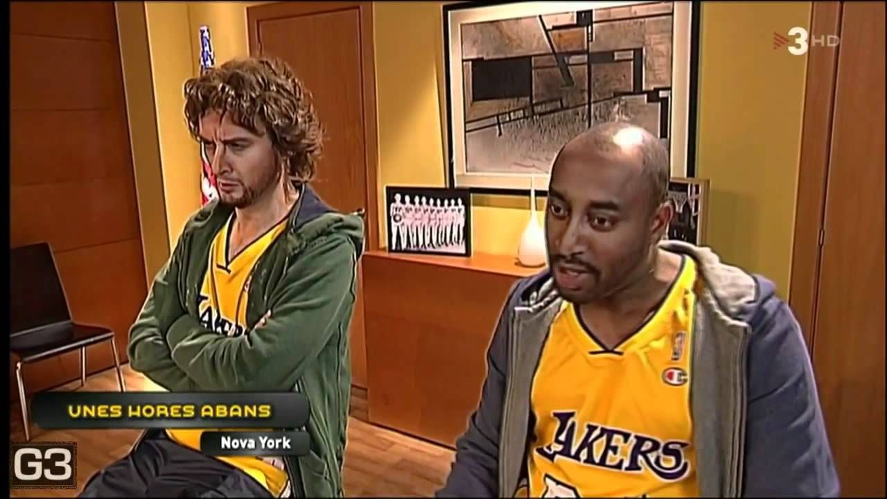 Pau Gasol and Kobe Bryant are some of the most imitated characters outside the world of football.                                         