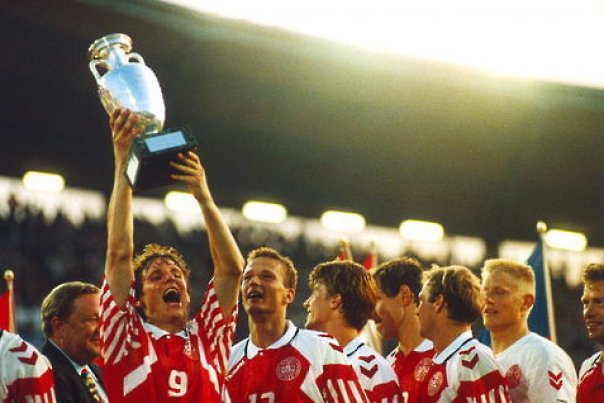 Denmark won the European Championship 92 from the beach.